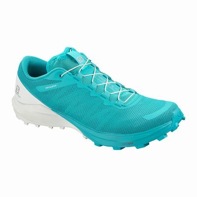 Dámské Trailová Obuv Salomon SENSE PRO 4 Blankyt/Bílé SA67029-073
